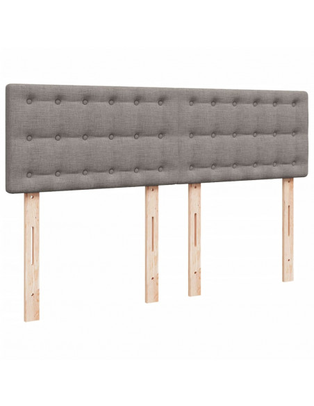 Giroletto a Molle con Materasso Tortora 160x200 cm in Tessuto