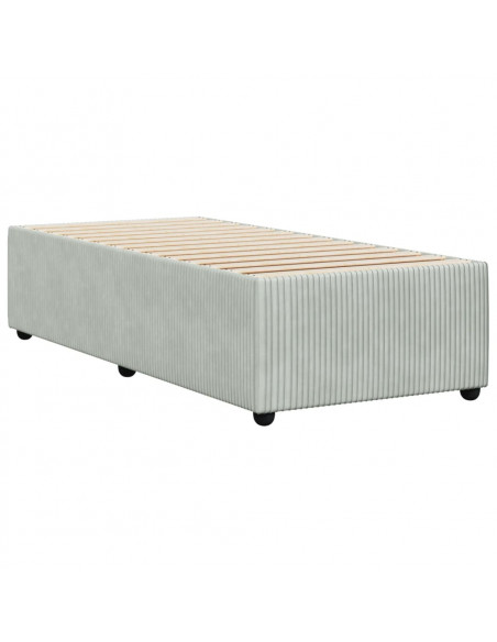 Giroletto Grigio Chiaro 90x200 cm in Velluto