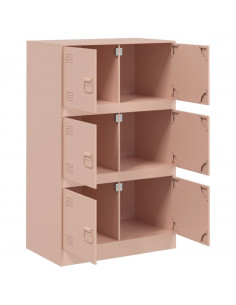 Credenza Rosa 67x39x107 cm in Acciaio 2