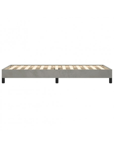 Giroletto Grigio Chiaro 90x200 cm in Velluto