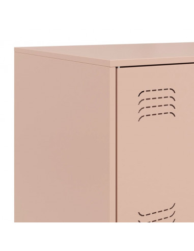 Credenza Rosa 67x39x107 cm in Acciaio