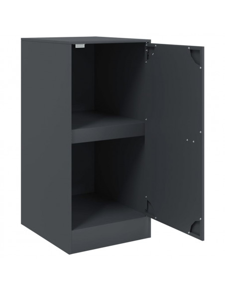 Credenza Antracite 34,5x39x73 cm in Acciaio