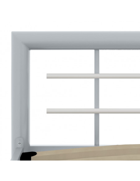 Giroletto Grigio e Bianco in Metallo 140x200 cm