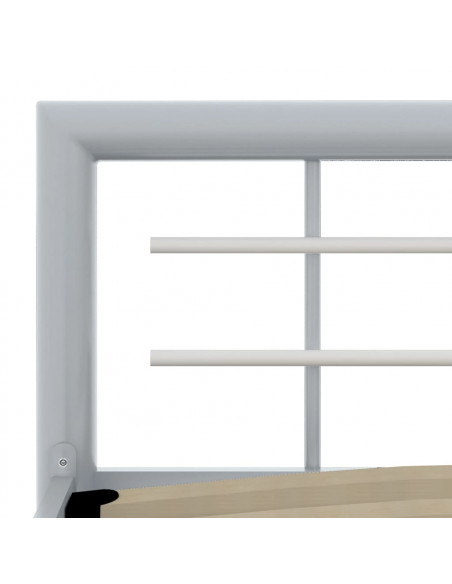 Giroletto Grigio e Bianco in Metallo 160x200 cm