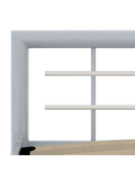 Giroletto Grigio e Bianco in Metallo 180x200 cm
