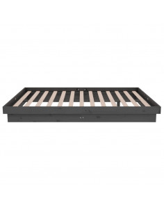 Giroletto Grigio in Legno Massello 120x190 cm Small Double