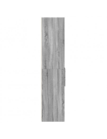 Credenza Grigio Sonoma 50x42,5x185 cm in Legno Multistrato