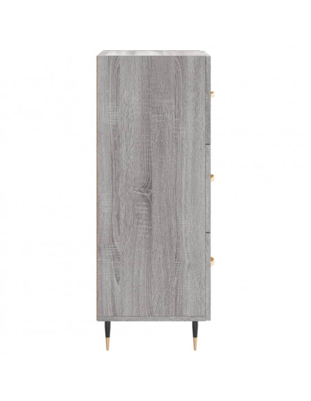 Credenza Grigio Sonoma 34,5x34x90 cm in Legno Multistrato