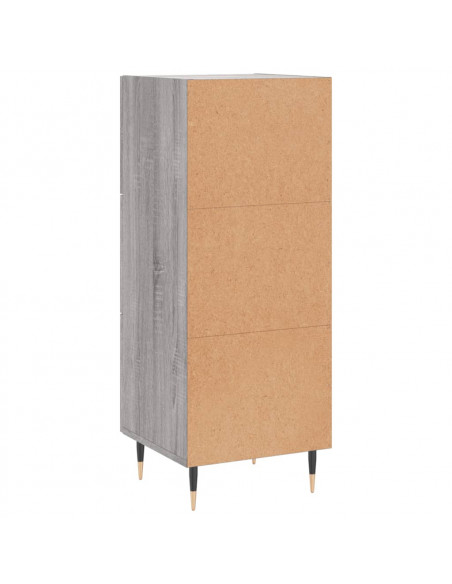Credenza Grigio Sonoma 34,5x34x90 cm in Legno Multistrato