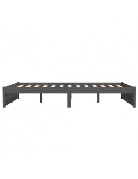 Giroletto Grigio in Legno Massello 135x190 cm Double