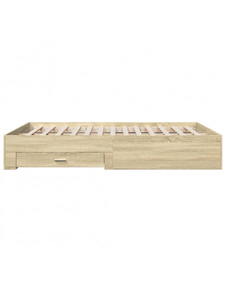 Giroletto Cassetti Rovere Sonoma 150x200 cm Legno Multistrato