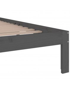 Giroletto Grigio in Legno Massello 150x200 cm King Size