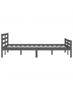 Giroletto Grigio in Legno Massello 150x200 cm King Size