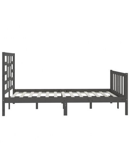 Giroletto Grigio in Legno Massello 150x200 cm King Size