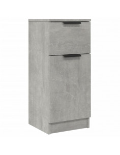Credenza Grigio Cemento 30x30x70 cm in Legno Multistrato 2