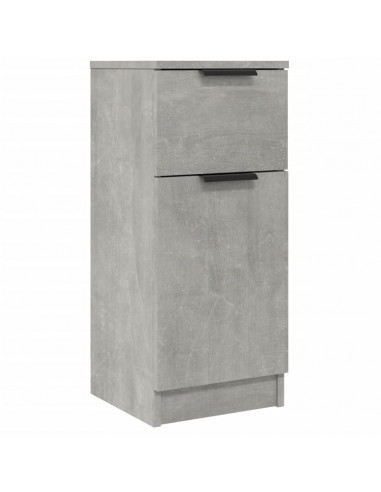 Credenza Grigio Cemento 30x30x70 cm in Legno Multistrato