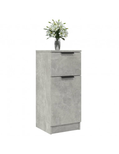 Credenza Grigio Cemento 30x30x70 cm in Legno Multistrato