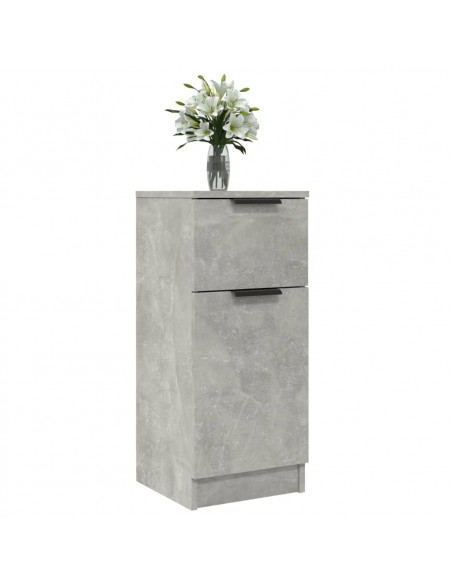 Credenza Grigio Cemento 30x30x70 cm in Legno Multistrato