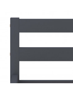 Giroletto Grigio in Legno Massello di Pino 120x200 cm