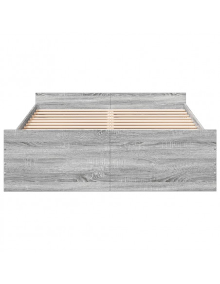 Giroletto Cassetti Grigio Sonoma 120x190 cm Legno Multistrato
