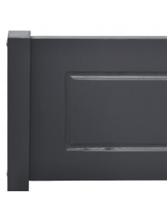 Giroletto Grigio in Legno Massello di Pino 140x200 cm