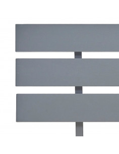 Giroletto Grigio in Legno Massello di Pino 140x200 cm