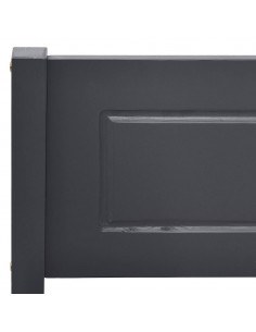 Giroletto Grigio in Legno Massello di Pino 160x200 cm