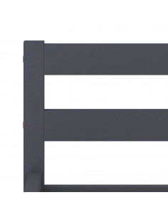 Giroletto Grigio in Legno Massello di Pino 160x200 cm