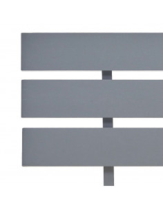 Giroletto Grigio in Legno Massello di Pino 180x200 cm