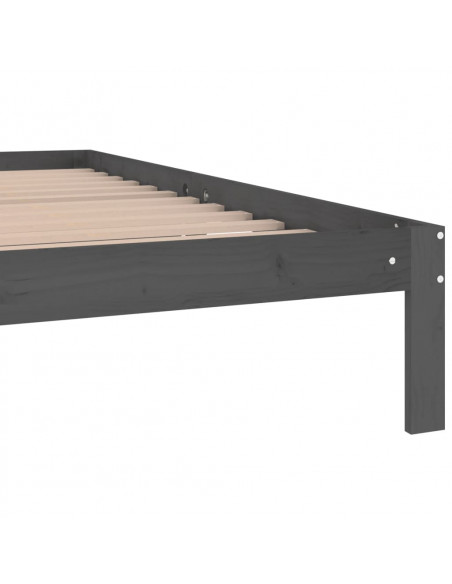 Giroletto Grigio in Legno Massello di Pino 200x200 cm