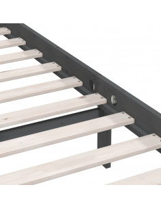 Giroletto Grigio in Legno Massello di Pino 200x200 cm