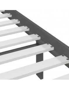 Giroletto Grigio in Legno Massello di Pino 200x200 cm