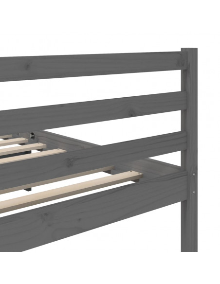 Giroletto Grigio in Legno Massello di Pino 200x200 cm