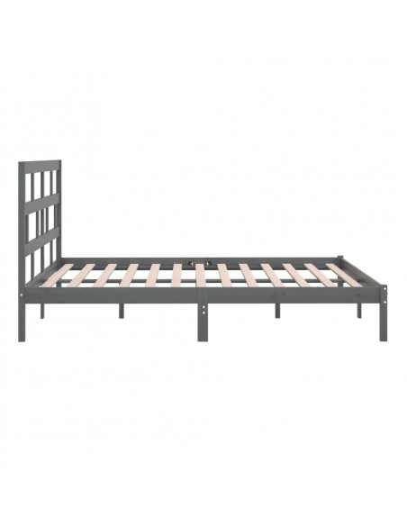 Giroletto Grigio in Legno Massello di Pino 200x200 cm