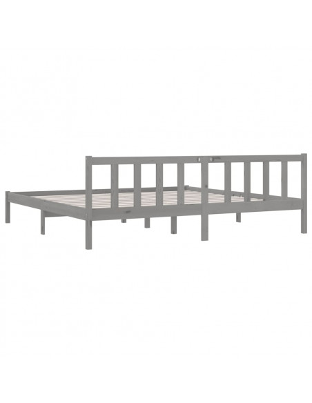 Giroletto Grigio in Legno Massello di Pino 200x200 cm