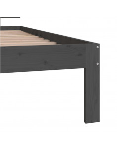 Giroletto Grigio in Legno Massello di Pino 90x200 cm