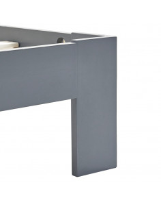 Giroletto Grigio in Legno Massello di Pino 90x200 cm