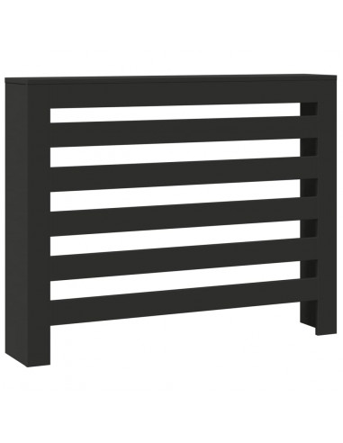 Copertura Termosifone Nera 104x20x82 cm Legno Multistrato