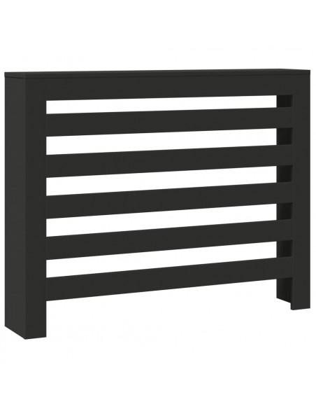 Copertura Termosifone Nera 104x20x82 cm Legno Multistrato