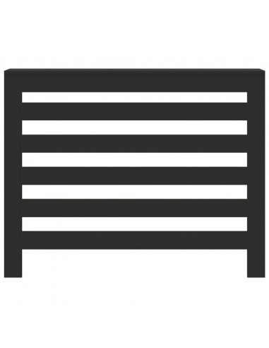 Copertura Termosifone Nera 104x20x82 cm Legno Multistrato