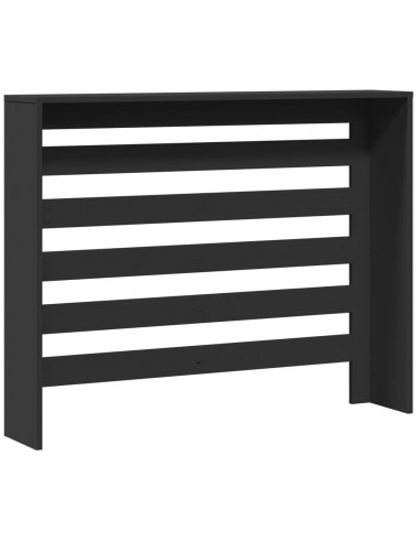 Copertura Termosifone Nera 104x20x82 cm Legno Multistrato