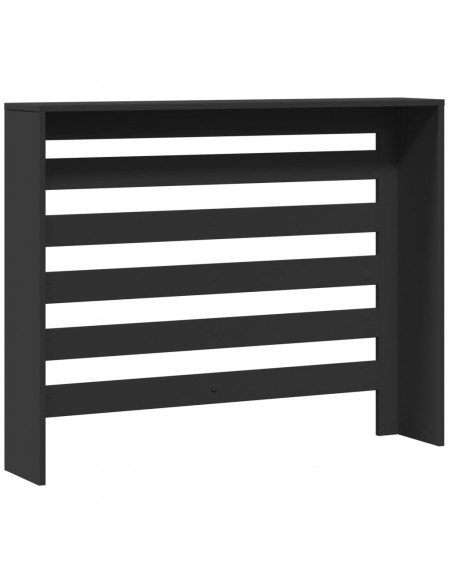 Copertura Termosifone Nera 104x20x82 cm Legno Multistrato
