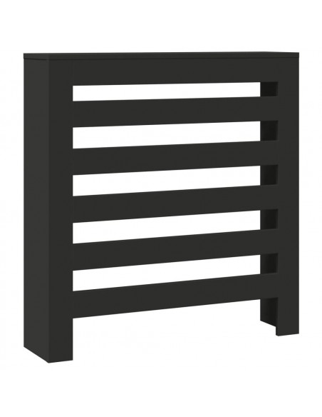 Copertura Termosifone Nera 78x20x82 cm Legno Multistrato