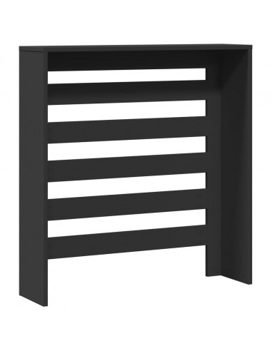 Copertura Termosifone Nera 78x20x82 cm Legno Multistrato