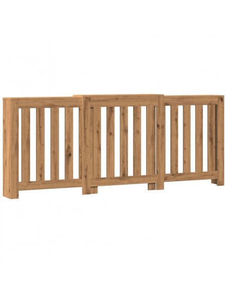 Copertura Termosifone Rovere Artigianale 205x21,5x83,5 cm Legno