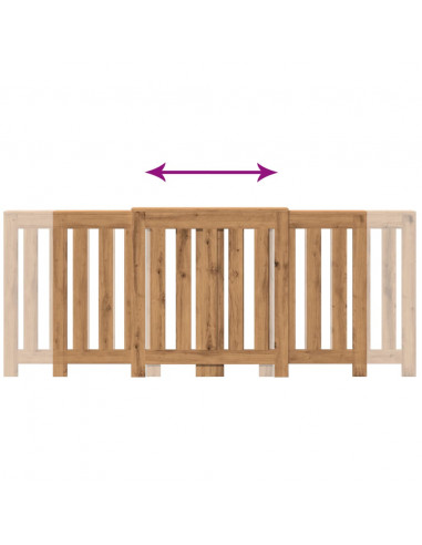 Copertura Termosifone Rovere Artigianale 205x21,5x83,5 cm Legno