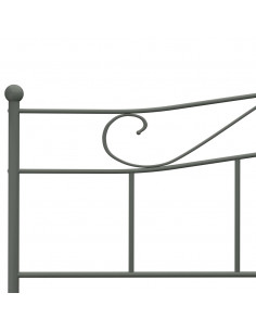 Giroletto Grigio in Metallo 180x200 cm