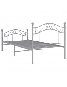 Giroletto Grigio in Metallo 90x200 cm