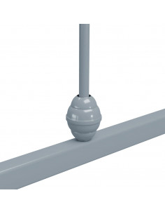 Giroletto Grigio in Metallo 90x200 cm