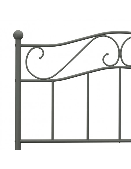 Giroletto Grigio in Metallo 90x200 cm